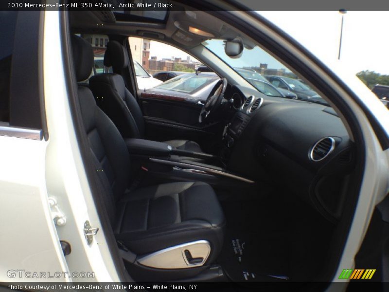 Arctic White / Black 2010 Mercedes-Benz ML 350 4Matic