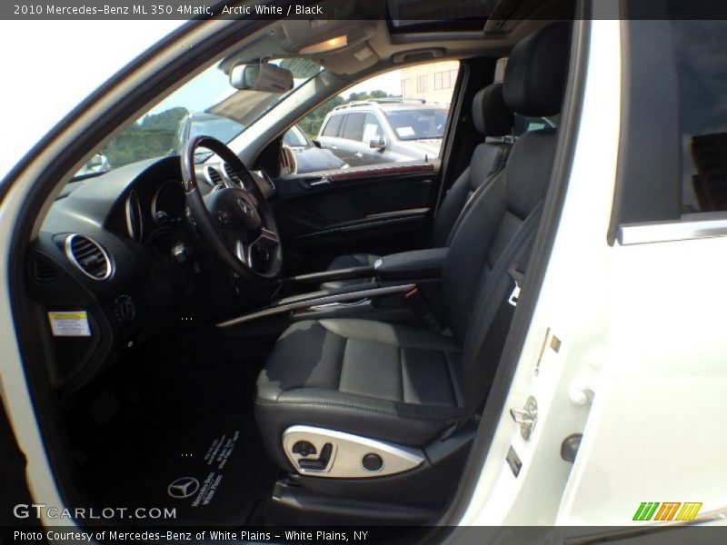 Arctic White / Black 2010 Mercedes-Benz ML 350 4Matic