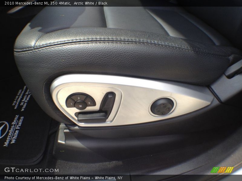 Arctic White / Black 2010 Mercedes-Benz ML 350 4Matic