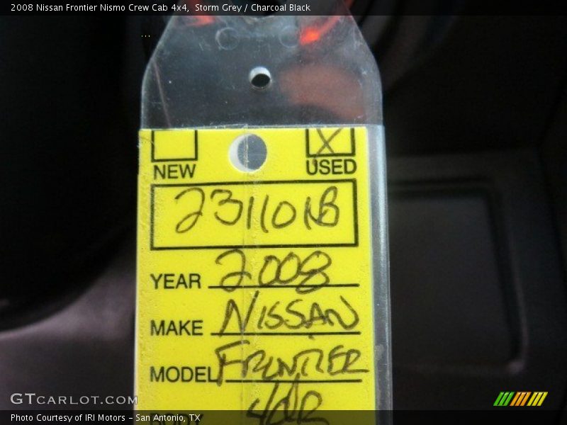 Storm Grey / Charcoal Black 2008 Nissan Frontier Nismo Crew Cab 4x4