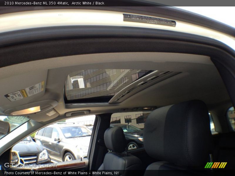 Arctic White / Black 2010 Mercedes-Benz ML 350 4Matic