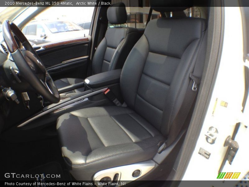 Arctic White / Black 2010 Mercedes-Benz ML 350 4Matic