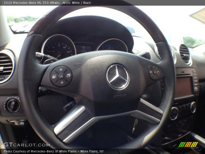 Arctic White / Black 2010 Mercedes-Benz ML 350 4Matic