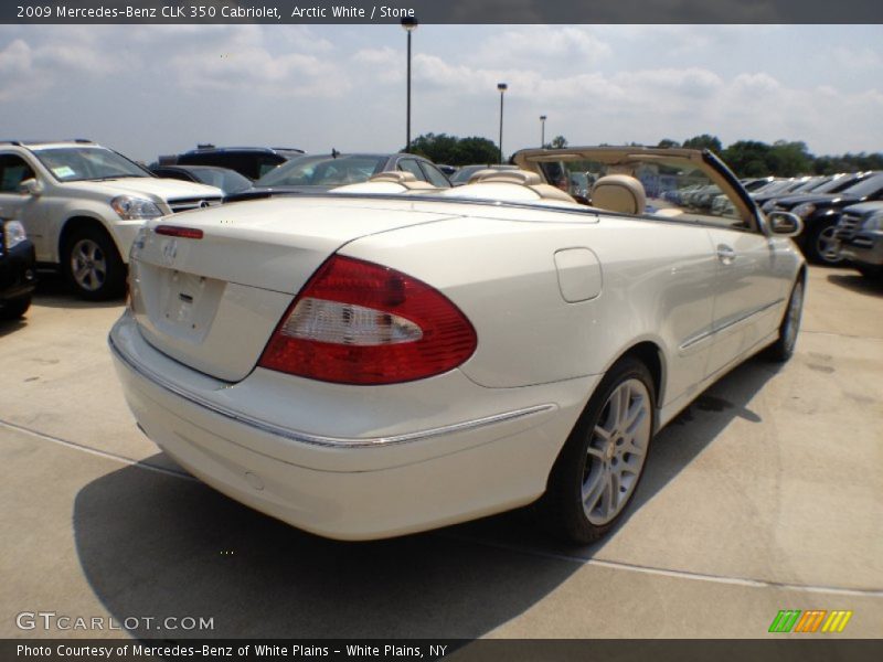 Arctic White / Stone 2009 Mercedes-Benz CLK 350 Cabriolet