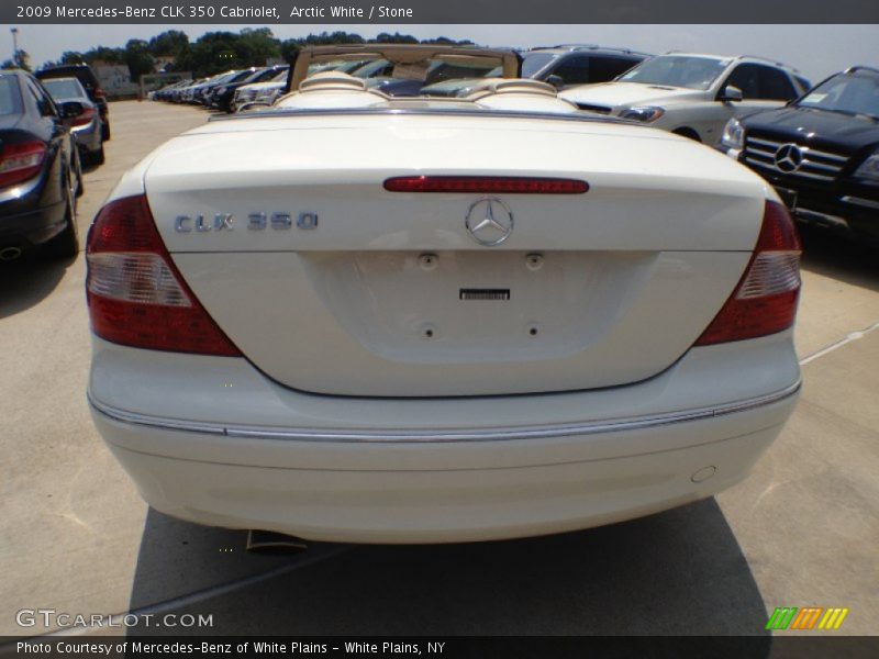 Arctic White / Stone 2009 Mercedes-Benz CLK 350 Cabriolet