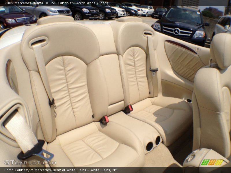 Arctic White / Stone 2009 Mercedes-Benz CLK 350 Cabriolet