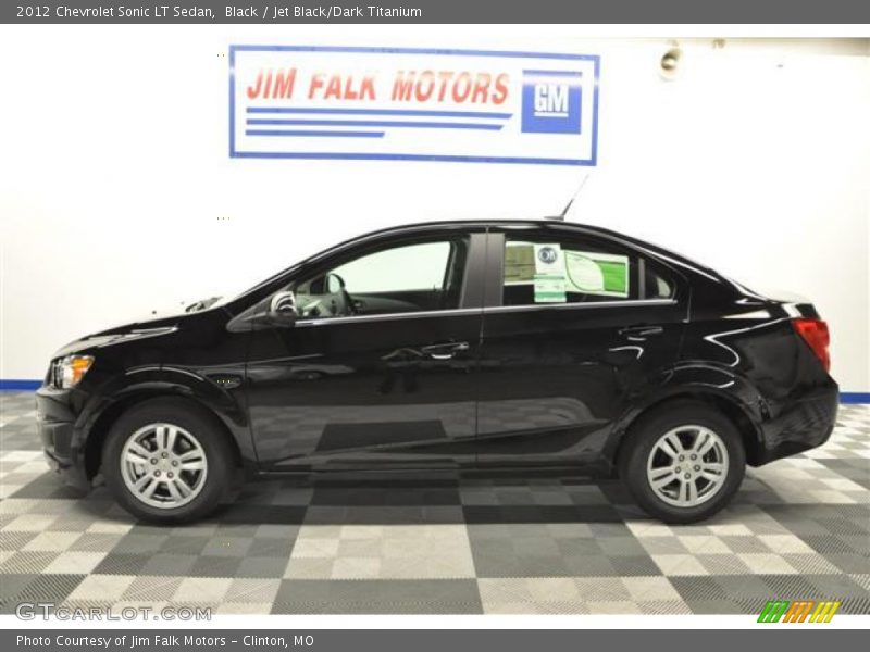 Black / Jet Black/Dark Titanium 2012 Chevrolet Sonic LT Sedan