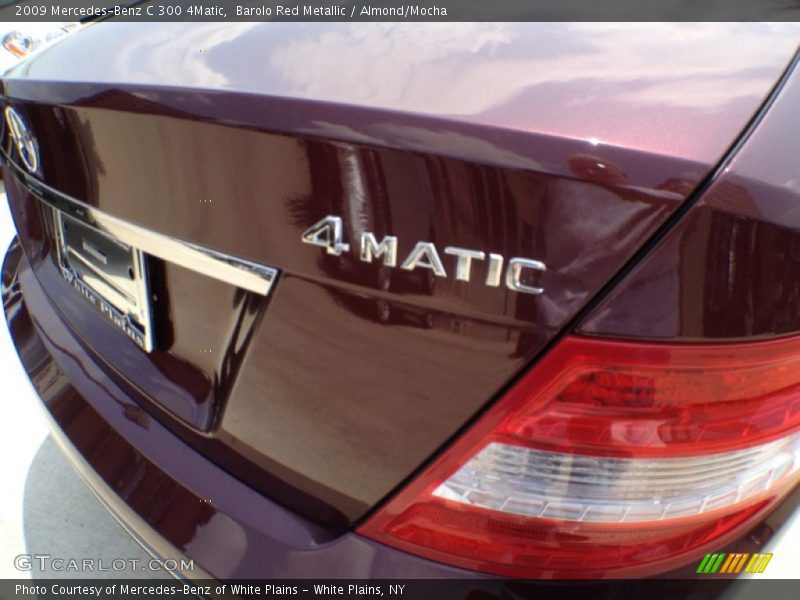 Barolo Red Metallic / Almond/Mocha 2009 Mercedes-Benz C 300 4Matic
