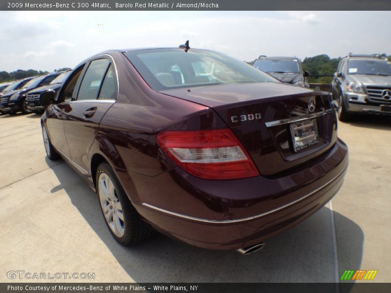 Barolo Red Metallic / Almond/Mocha 2009 Mercedes-Benz C 300 4Matic