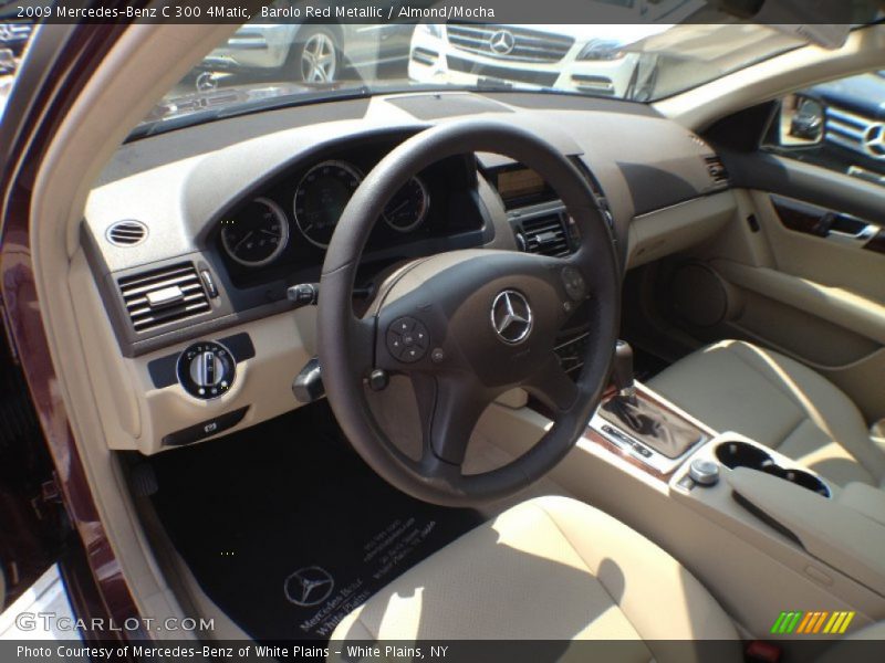 Barolo Red Metallic / Almond/Mocha 2009 Mercedes-Benz C 300 4Matic