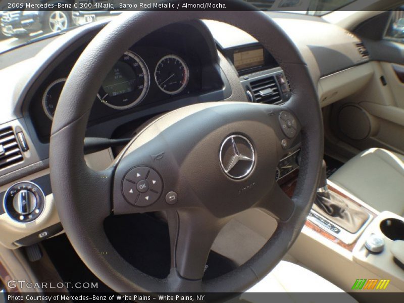 Barolo Red Metallic / Almond/Mocha 2009 Mercedes-Benz C 300 4Matic