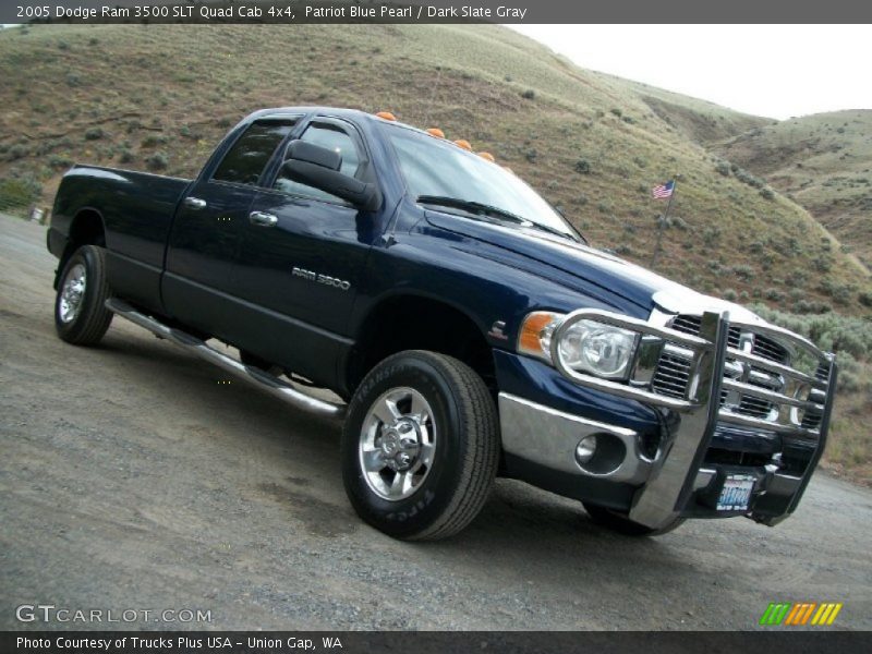 Patriot Blue Pearl / Dark Slate Gray 2005 Dodge Ram 3500 SLT Quad Cab 4x4