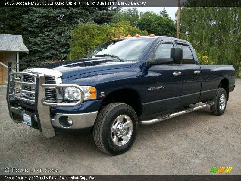Patriot Blue Pearl / Dark Slate Gray 2005 Dodge Ram 3500 SLT Quad Cab 4x4