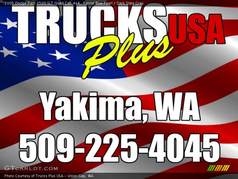 Patriot Blue Pearl / Dark Slate Gray 2005 Dodge Ram 3500 SLT Quad Cab 4x4