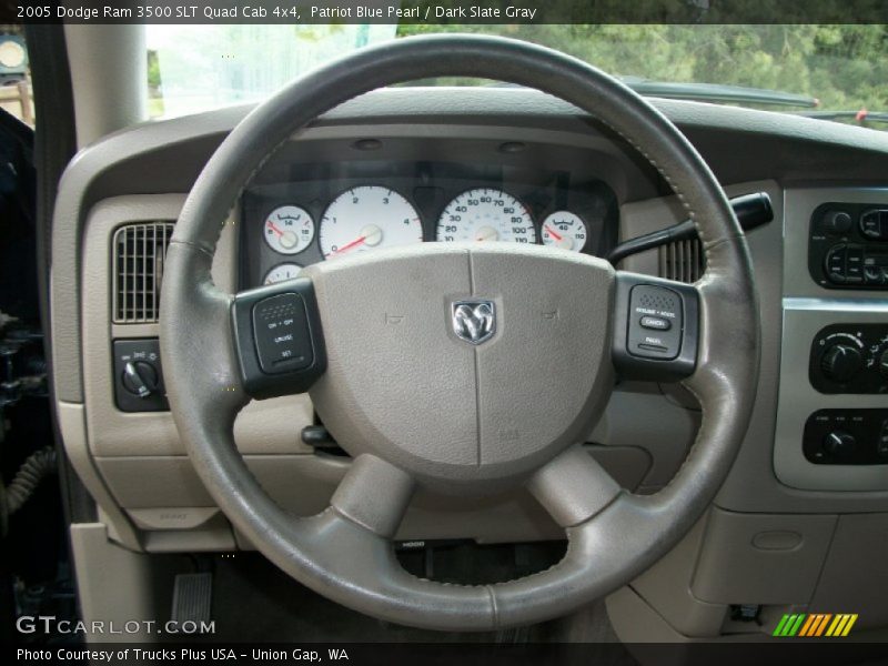 Patriot Blue Pearl / Dark Slate Gray 2005 Dodge Ram 3500 SLT Quad Cab 4x4