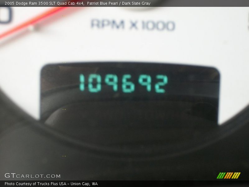 Patriot Blue Pearl / Dark Slate Gray 2005 Dodge Ram 3500 SLT Quad Cab 4x4