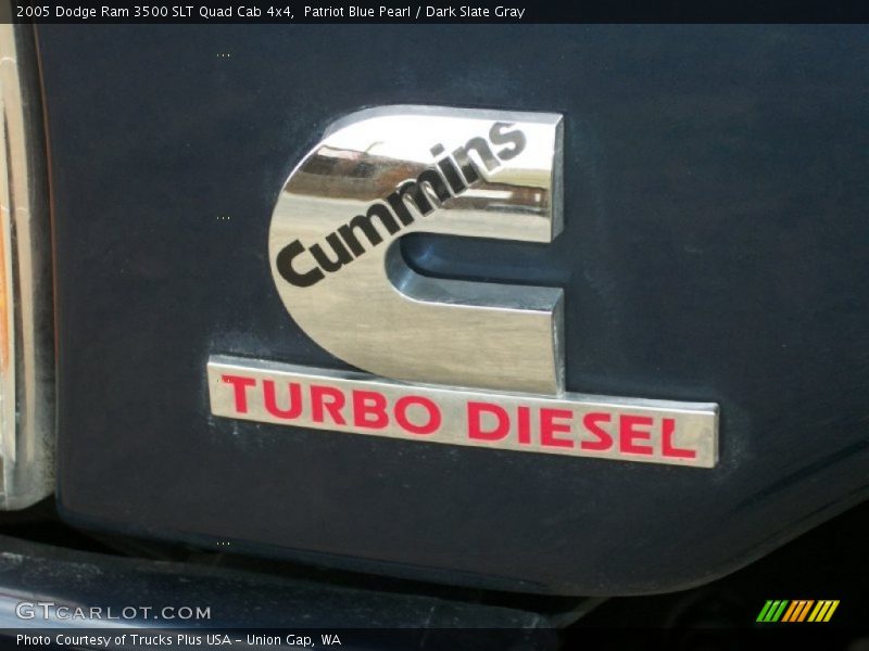 Patriot Blue Pearl / Dark Slate Gray 2005 Dodge Ram 3500 SLT Quad Cab 4x4