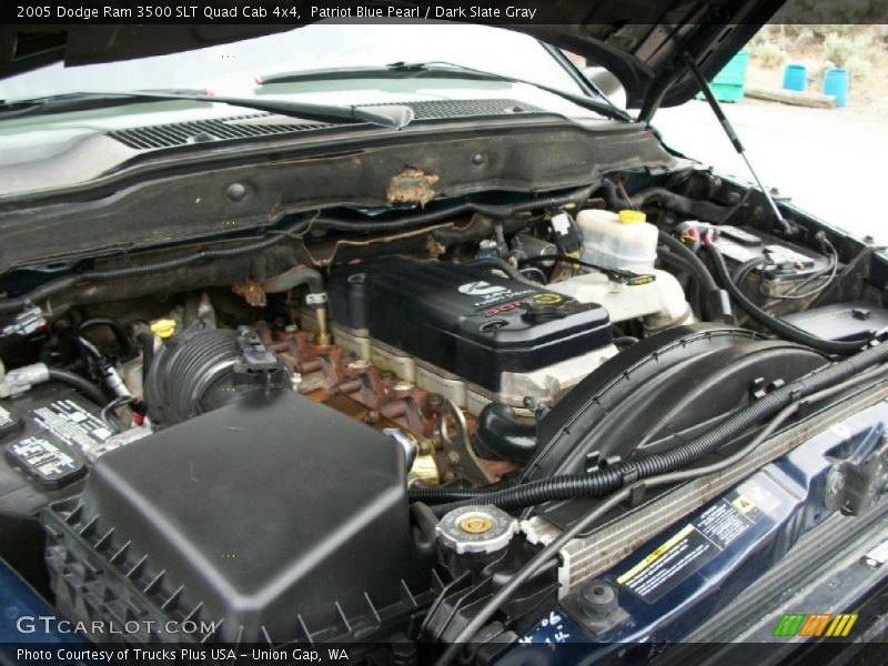 Patriot Blue Pearl / Dark Slate Gray 2005 Dodge Ram 3500 SLT Quad Cab 4x4