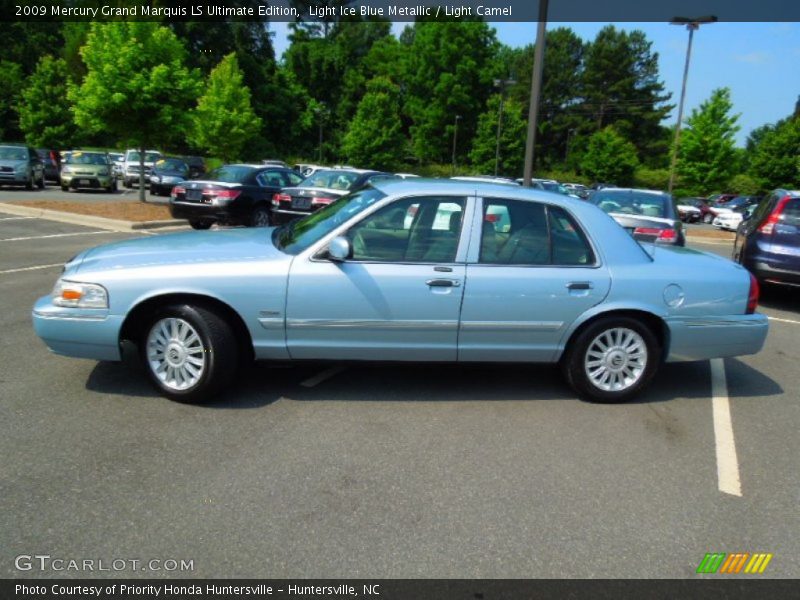Light Ice Blue Metallic / Light Camel 2009 Mercury Grand Marquis LS Ultimate Edition