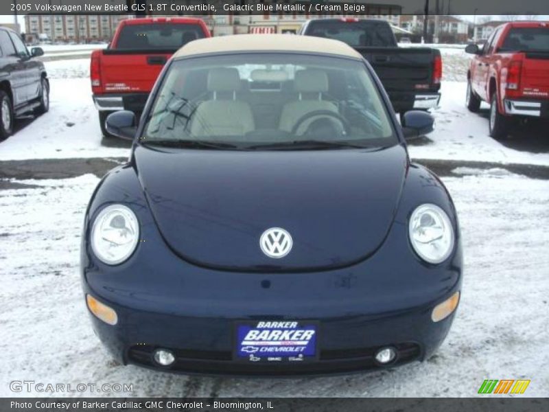 Galactic Blue Metallic / Cream Beige 2005 Volkswagen New Beetle GLS 1.8T Convertible