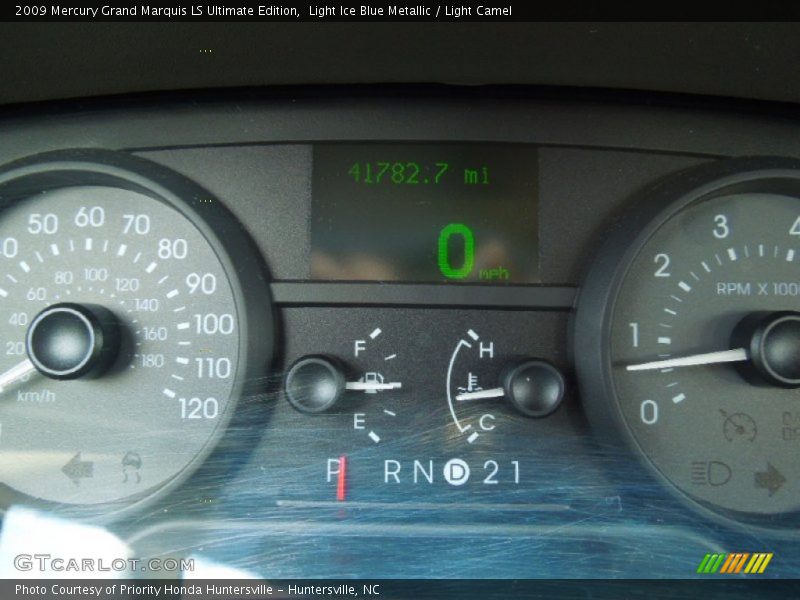 Light Ice Blue Metallic / Light Camel 2009 Mercury Grand Marquis LS Ultimate Edition