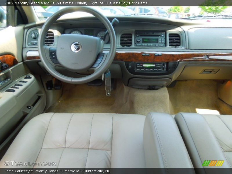 Light Ice Blue Metallic / Light Camel 2009 Mercury Grand Marquis LS Ultimate Edition