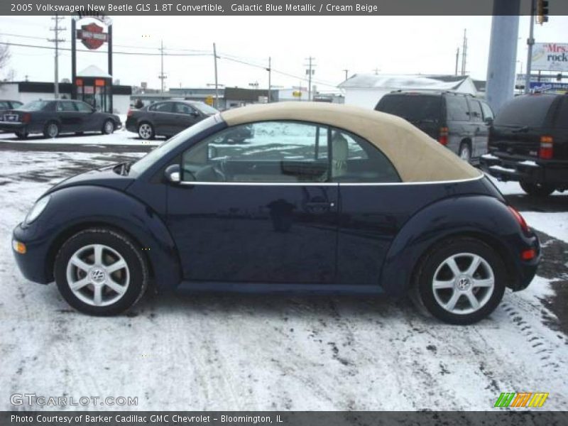 Galactic Blue Metallic / Cream Beige 2005 Volkswagen New Beetle GLS 1.8T Convertible