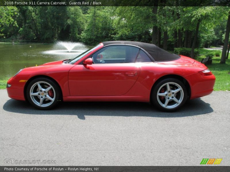 Guards Red / Black 2008 Porsche 911 Carrera Cabriolet