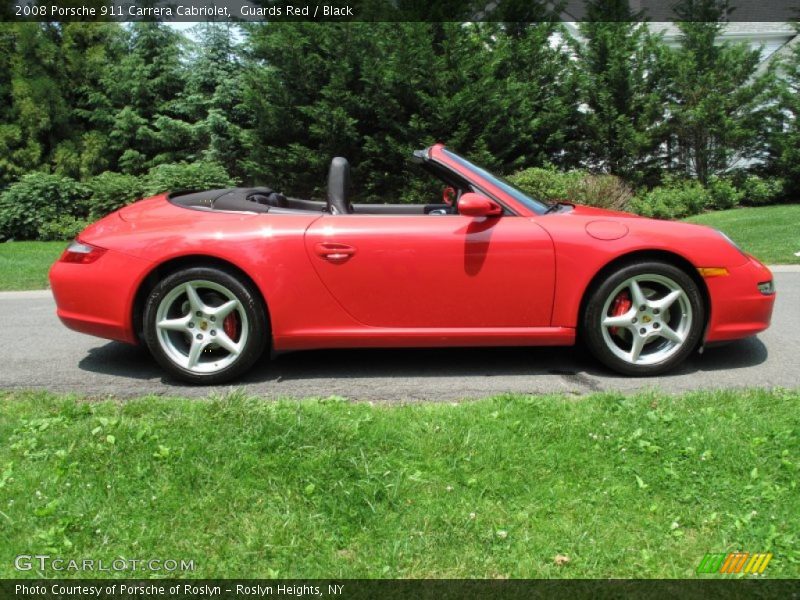 Guards Red / Black 2008 Porsche 911 Carrera Cabriolet