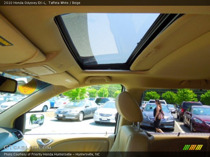 Sunroof of 2010 Odyssey EX-L