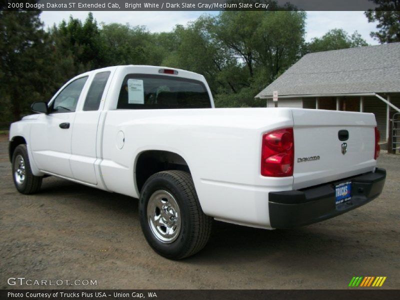 Bright White / Dark Slate Gray/Medium Slate Gray 2008 Dodge Dakota ST Extended Cab