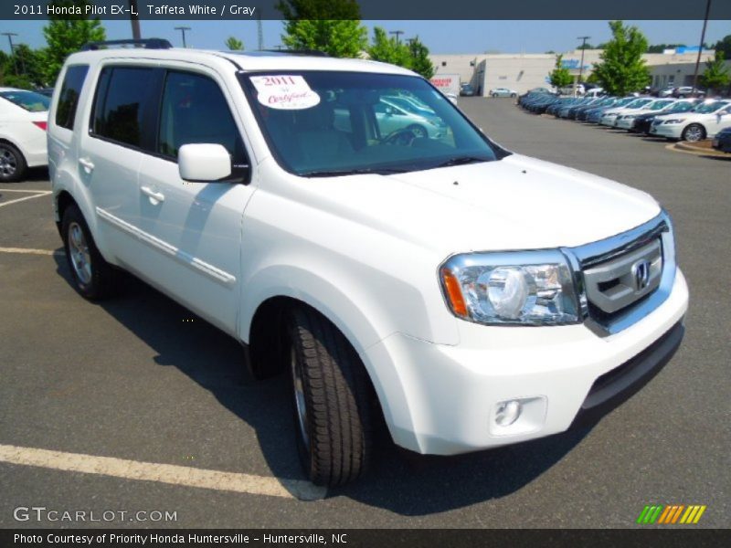 Taffeta White / Gray 2011 Honda Pilot EX-L