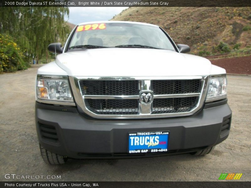 Bright White / Dark Slate Gray/Medium Slate Gray 2008 Dodge Dakota ST Extended Cab