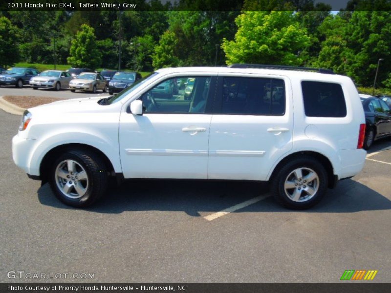 Taffeta White / Gray 2011 Honda Pilot EX-L