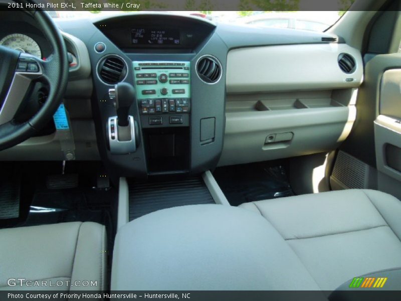 Taffeta White / Gray 2011 Honda Pilot EX-L