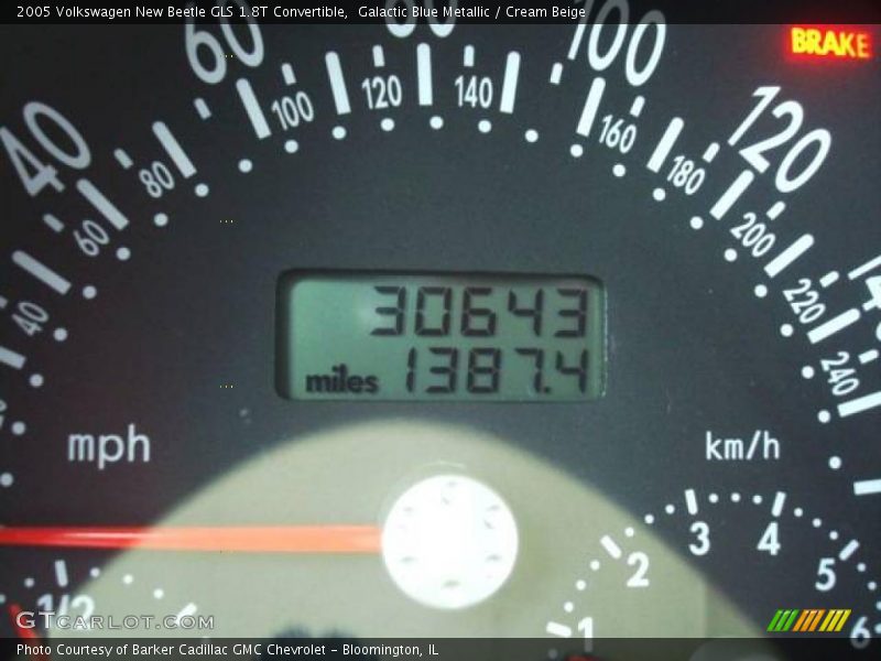 Galactic Blue Metallic / Cream Beige 2005 Volkswagen New Beetle GLS 1.8T Convertible