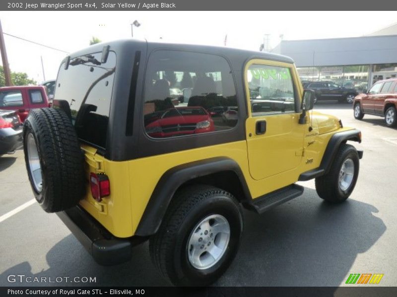 Solar Yellow / Agate Black 2002 Jeep Wrangler Sport 4x4