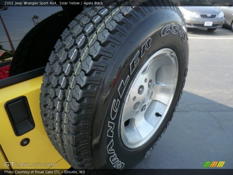 Solar Yellow / Agate Black 2002 Jeep Wrangler Sport 4x4