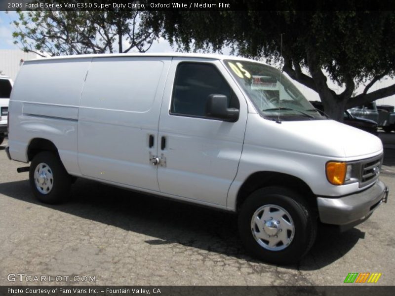 Oxford White / Medium Flint 2005 Ford E Series Van E350 Super Duty Cargo