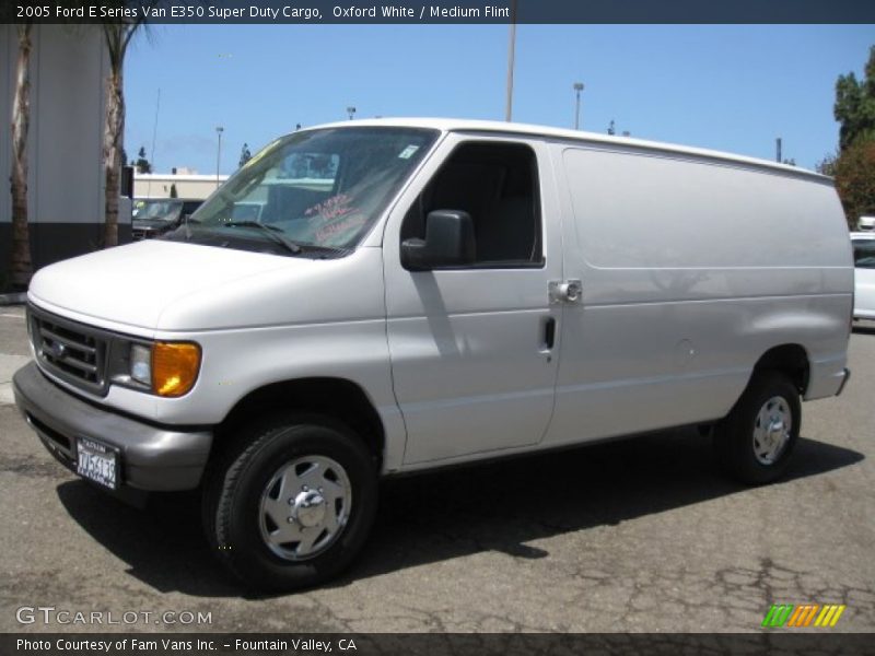 Oxford White / Medium Flint 2005 Ford E Series Van E350 Super Duty Cargo