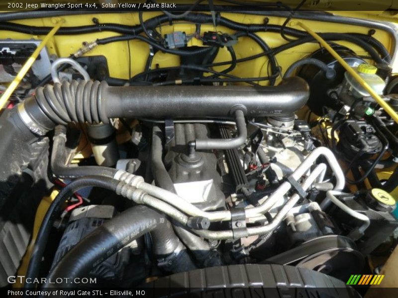Solar Yellow / Agate Black 2002 Jeep Wrangler Sport 4x4