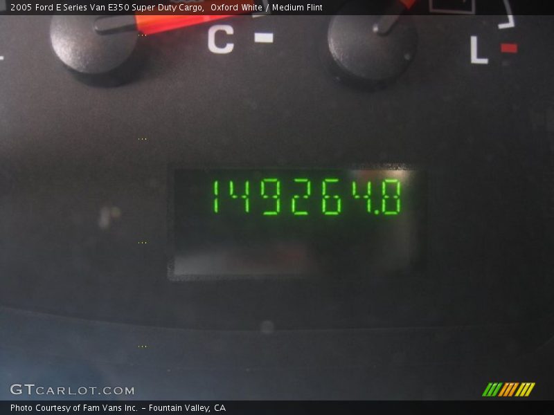 Oxford White / Medium Flint 2005 Ford E Series Van E350 Super Duty Cargo