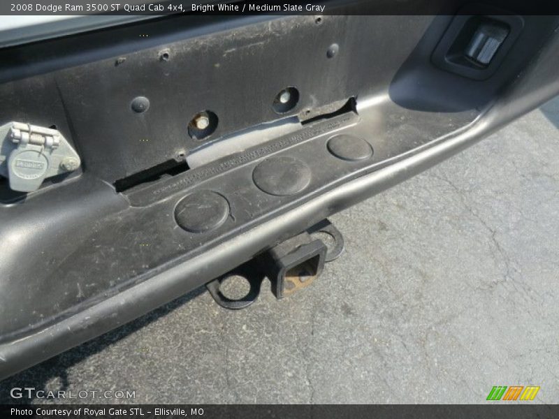 Bright White / Medium Slate Gray 2008 Dodge Ram 3500 ST Quad Cab 4x4