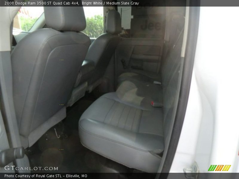 Bright White / Medium Slate Gray 2008 Dodge Ram 3500 ST Quad Cab 4x4