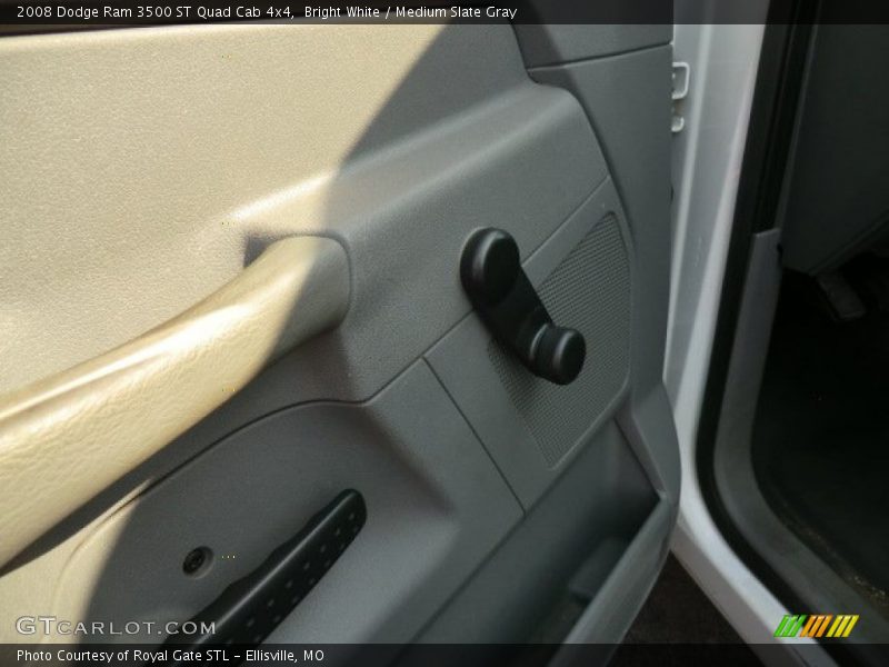 Bright White / Medium Slate Gray 2008 Dodge Ram 3500 ST Quad Cab 4x4