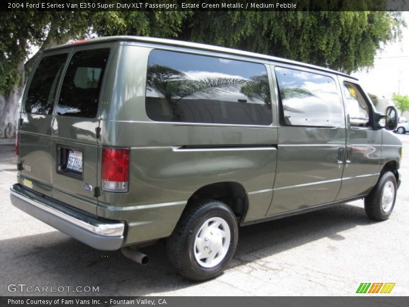 Estate Green Metallic / Medium Pebble 2004 Ford E Series Van E350 Super Duty XLT Passenger