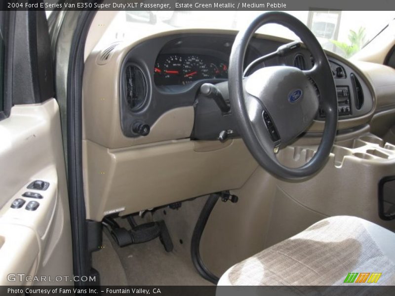 Estate Green Metallic / Medium Pebble 2004 Ford E Series Van E350 Super Duty XLT Passenger