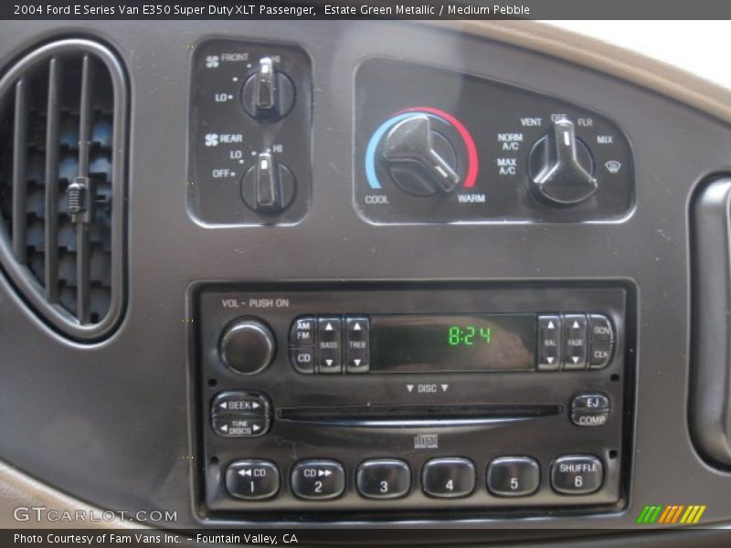 Estate Green Metallic / Medium Pebble 2004 Ford E Series Van E350 Super Duty XLT Passenger