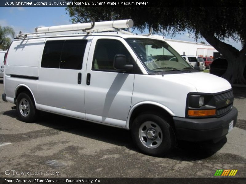 Summit White / Medium Pewter 2008 Chevrolet Express 1500 Commercial Van