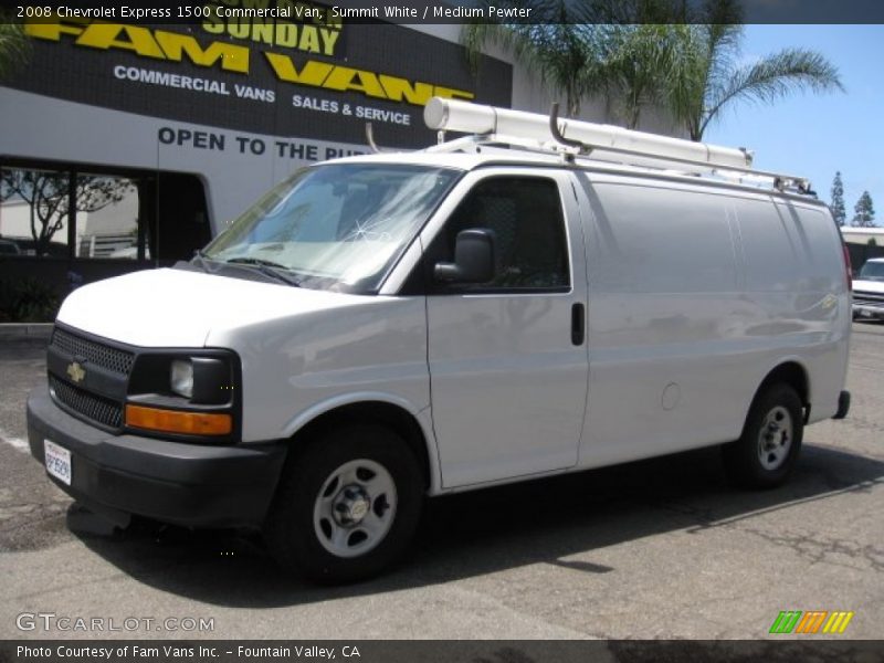 Summit White / Medium Pewter 2008 Chevrolet Express 1500 Commercial Van